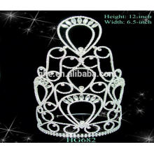 Tiara tiara de tiara romântica romântica para casamentos Quadro de fotos da coroa Tiaras de casamento baratas